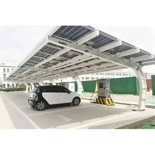 Wspornikowa wiata solarna